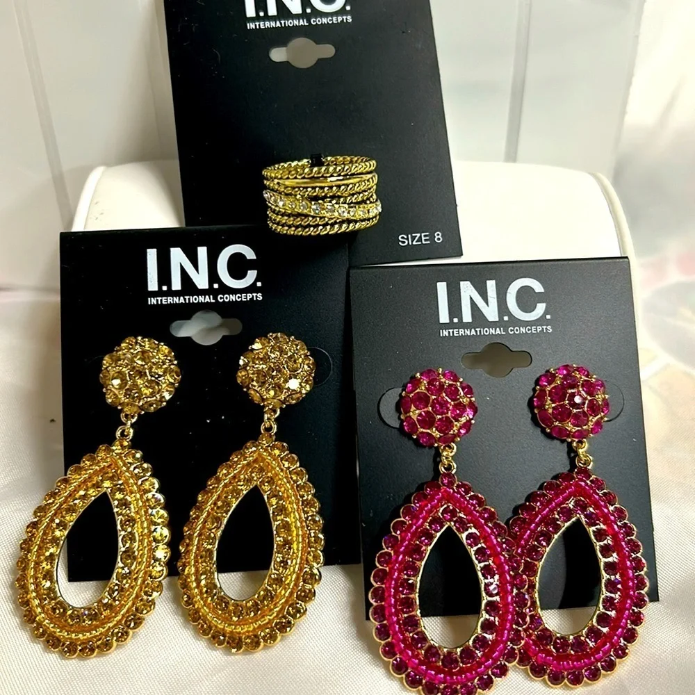 Inc Brand. 2 Earrings And 1 Ring. Nwt